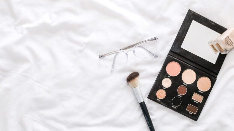 Photograph of beauty products